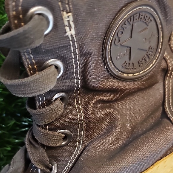 Converse Brown Canvas High-Top Sneakers - Picture 4 of 7